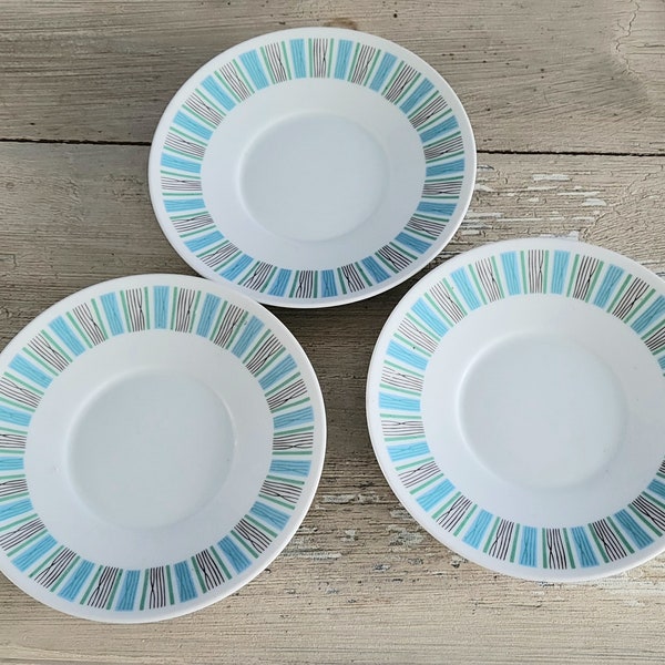 Mid Century Modern Harmony House Scandia Fine China Saucer/ Small Plates- Sears & Roebuck 1960s - MCM Dinnerware