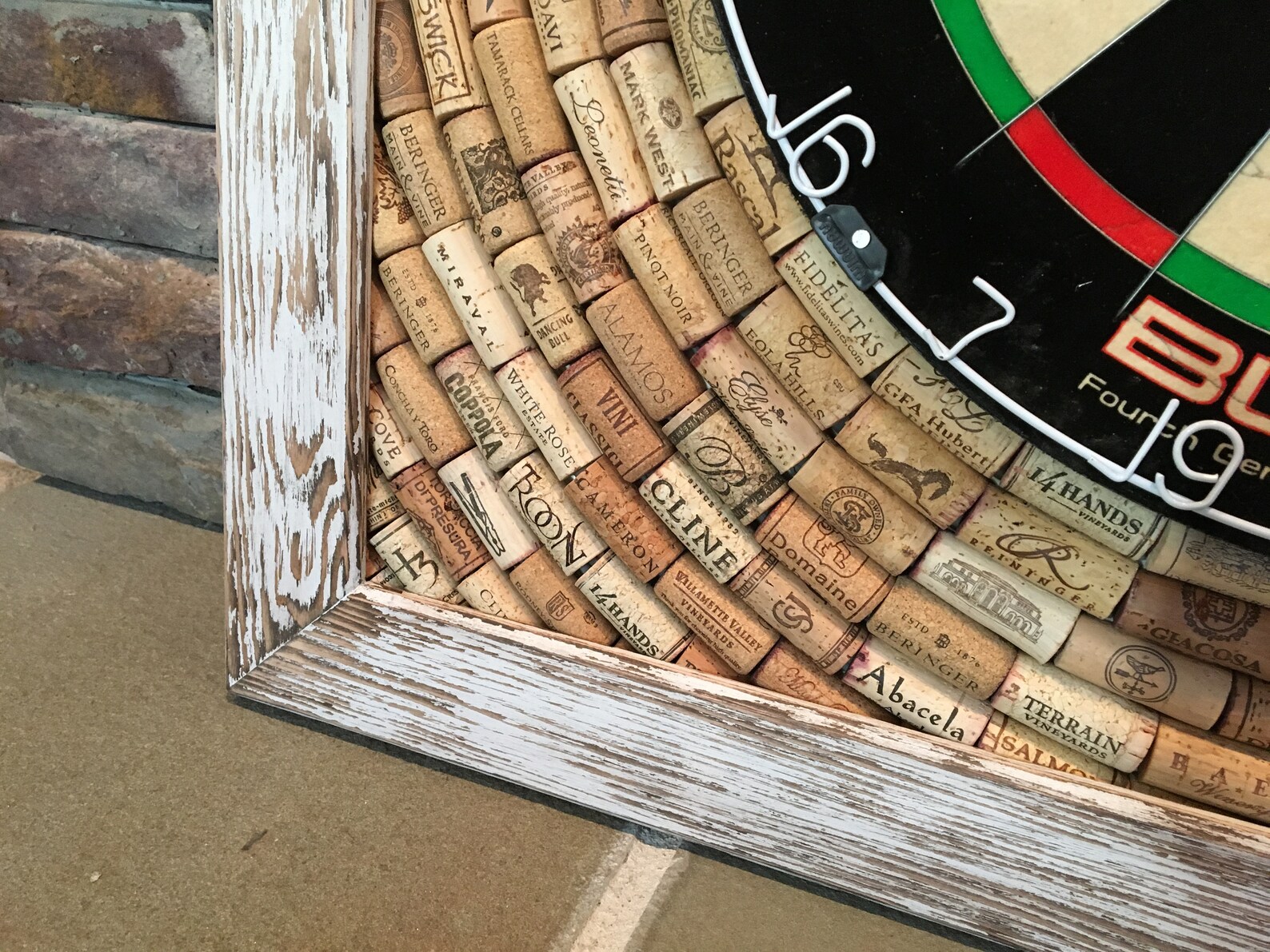 Wine Cork Dart Board Backerboard & Scoreboard 49 X Etsy