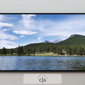 Samsung Frame TV Art | Glacier National Park Lake and Mountains Scene | Scenic Landscape Professional Photograph