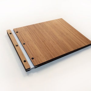 11x14 Amber Bamboo Portfolio – Presentation Binder, Screw Post Bound