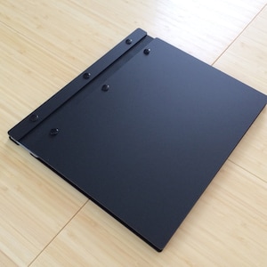 Matte Black Acrylic Portfolio: 11x8.5 Portrait, Screw Post Binding