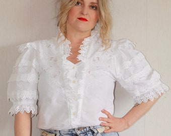 White peasant blouse australia Clearance