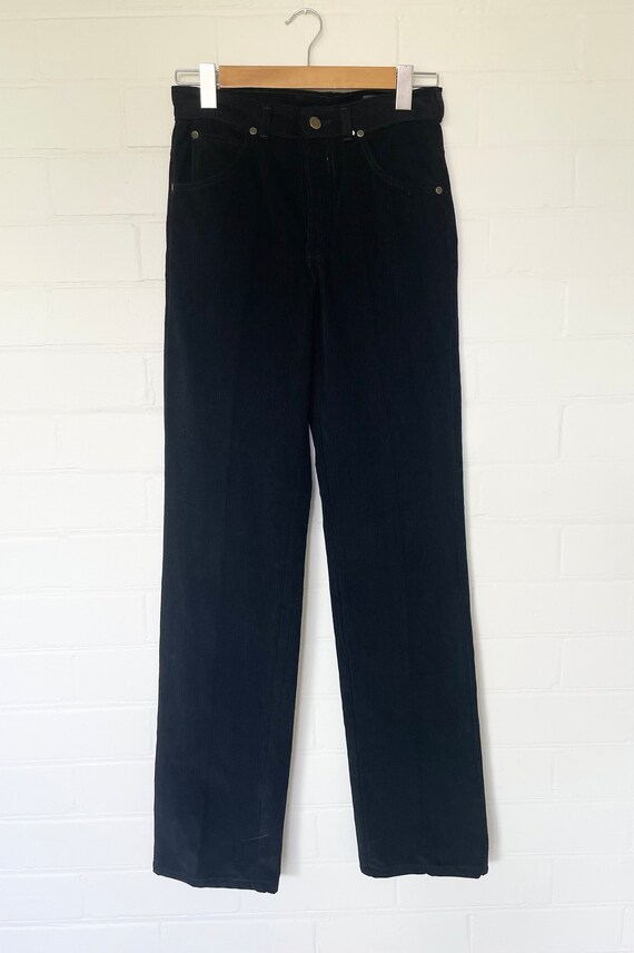 Vintage 1970s DEADSTOCK ‘Lee’ Black Blue Corduroy 