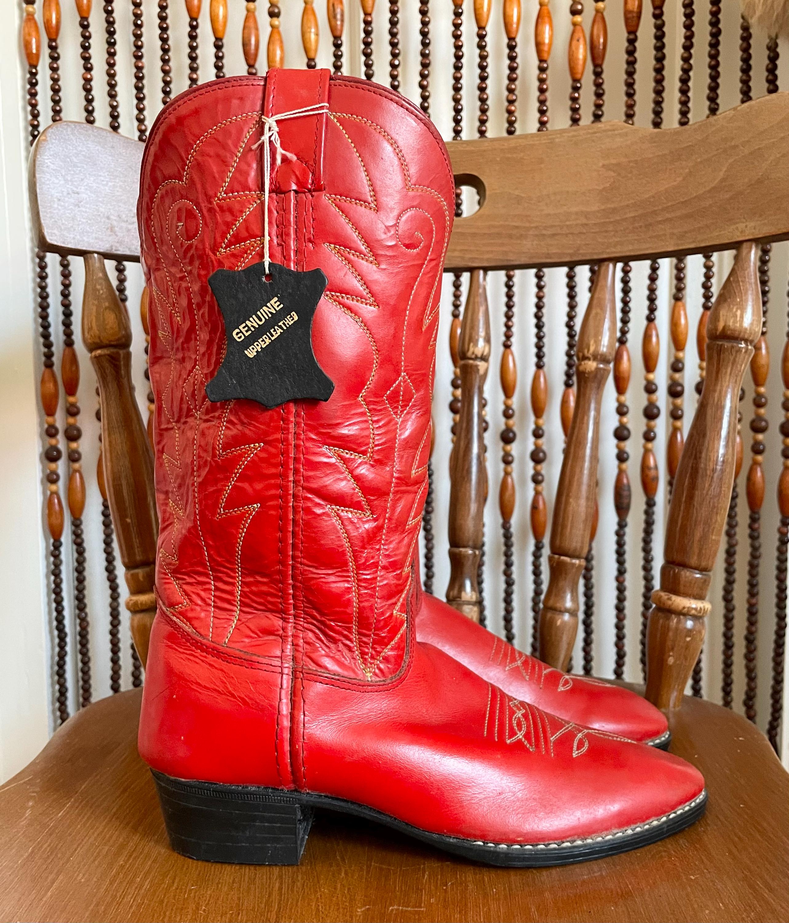 Vintage Eagle Cowboy Boots - Etsy