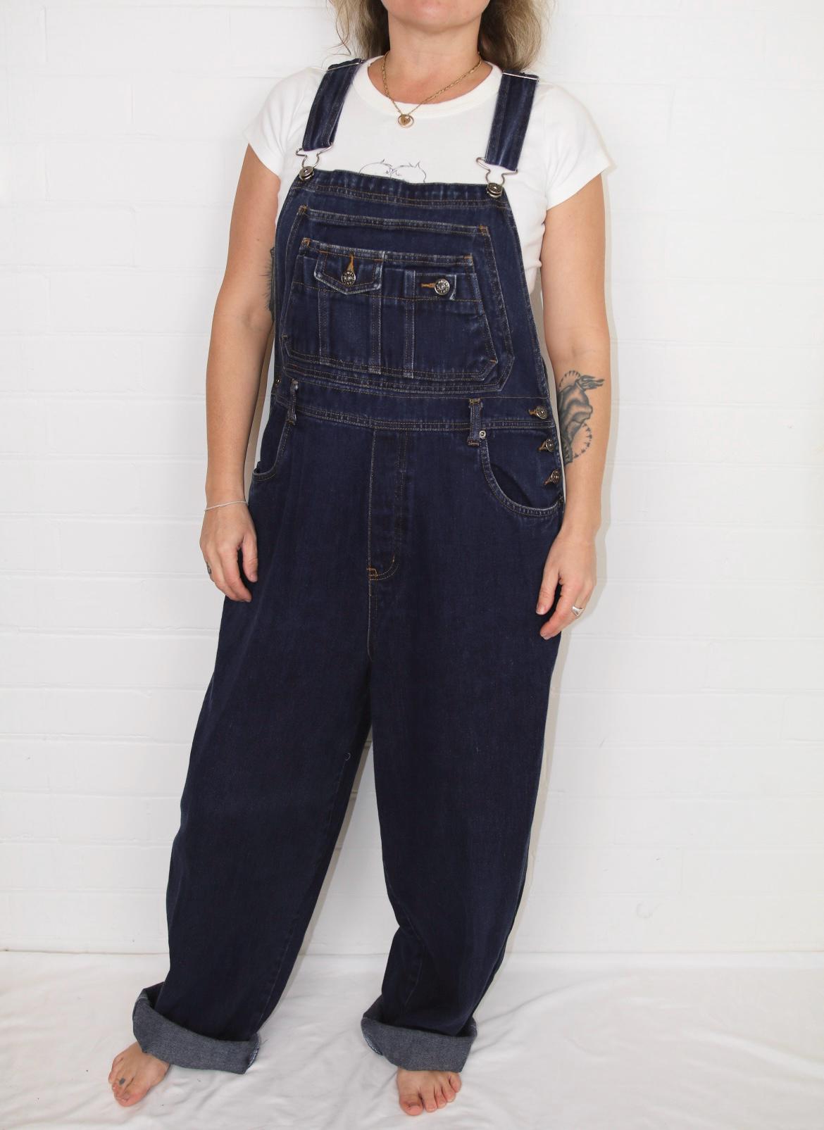 Kmart Clothes Kmart Jumpsuit Black Denim Dungarees Denim Overall