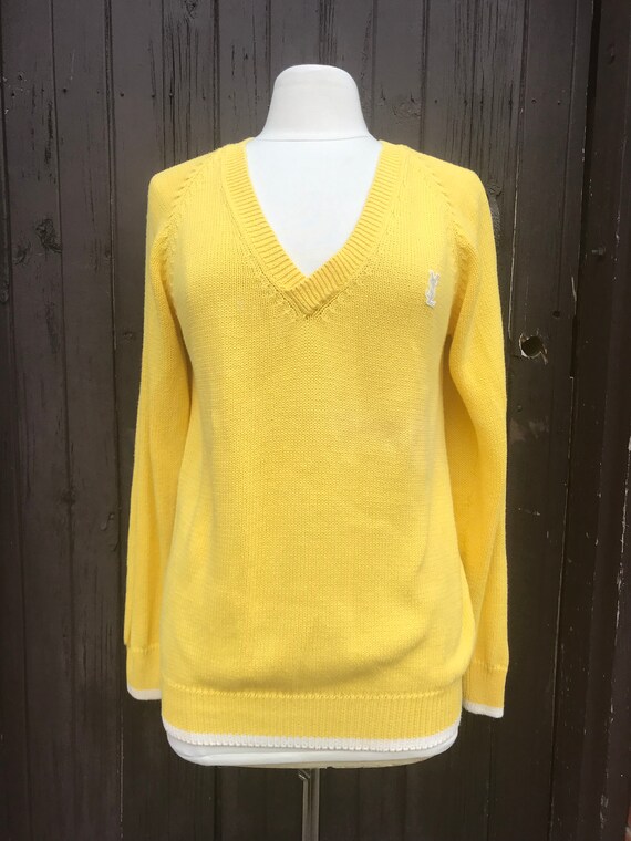 yves saint laurent yellow jumper