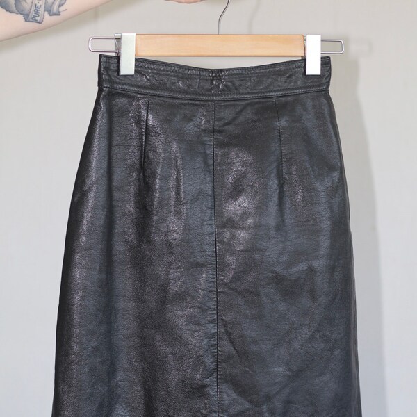 Leather Skirt - Etsy