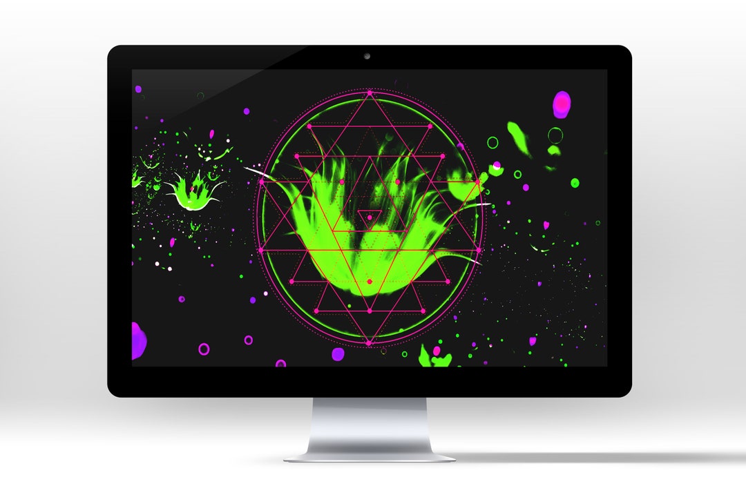 Sacred Geometry 3D Art Desktop Wallpaper Mesmerizing Sri Yantra