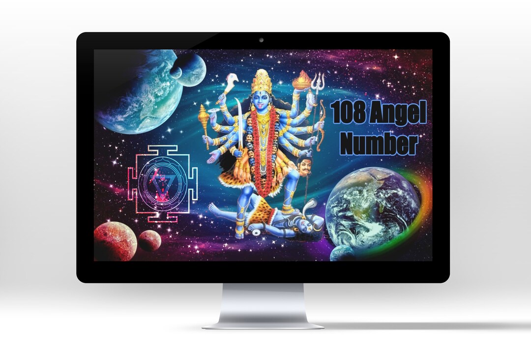 Angel Number 108, Desktop Wallpaper, Kali Ma - Etsy