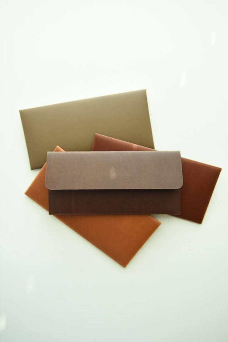 Leather Envelope Etsy