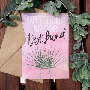 Cartão de feliz aniversário, cartão de trocadilho, cartão de aniversário, piadas de plantas, trocadilhos de plantas, cartão de aniversário de melhor amigo
