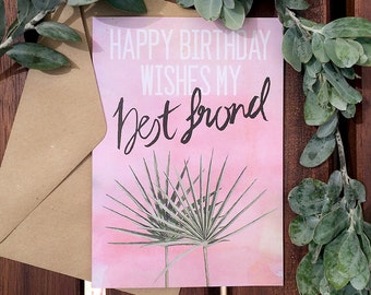 Happy Birthday Greeting Card, Pun Greeting Card, Birthday Greeting Card, Plant Jokes, Plant Puns, Best Friend Birthday Greeting Card