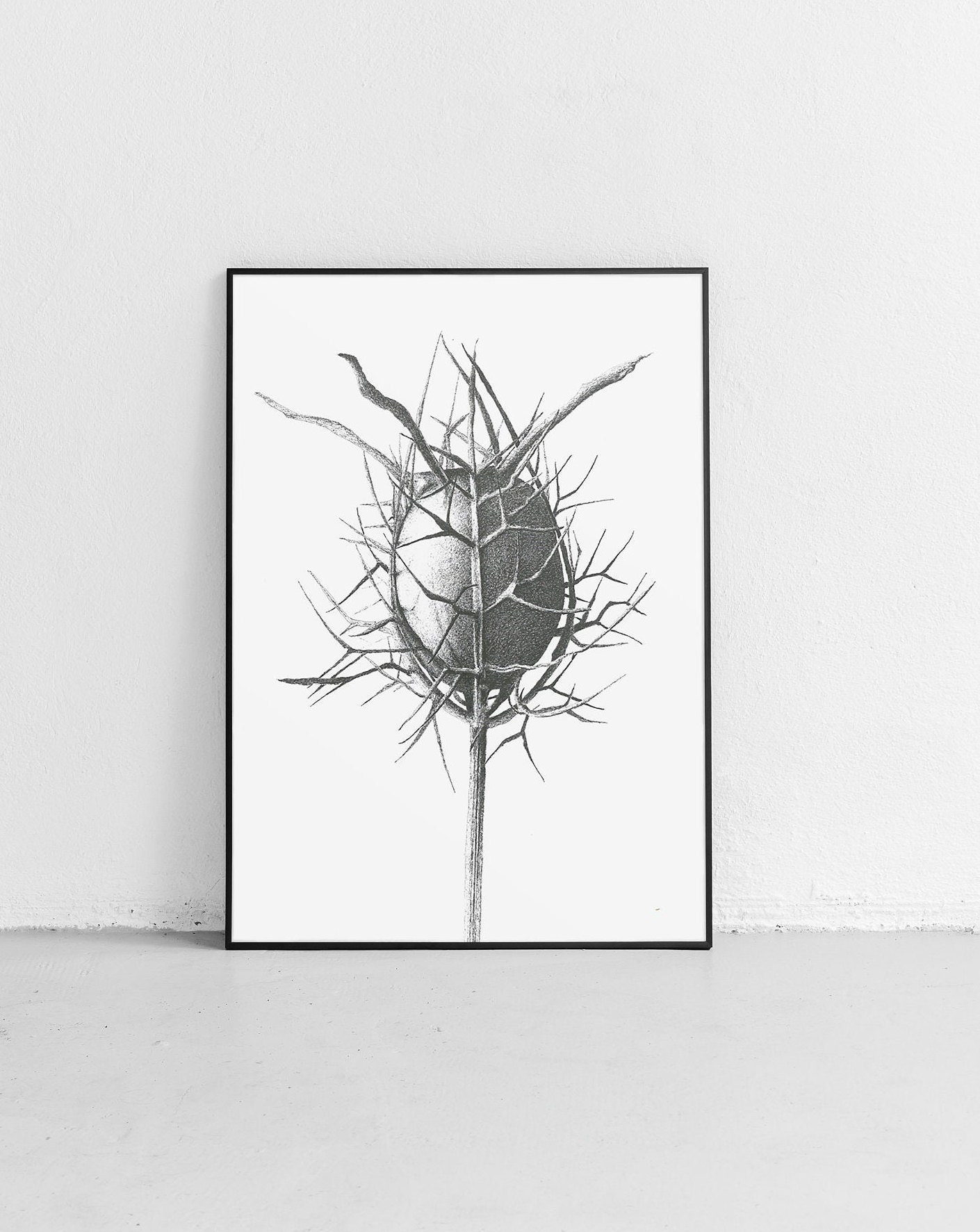 Wild Plant Art Print Nature Art Printable Wall Art Instant Etsy