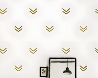 Calcomanías de pared geométricas de doble flecha para dormitorio infantil o sala de estar - Decoración escandinava