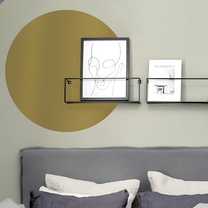 Large Circle Wall Decal: Minimalist Polka Dot Decor