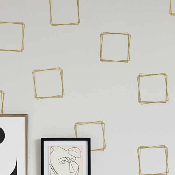 Square Wall Decal Etsy UK