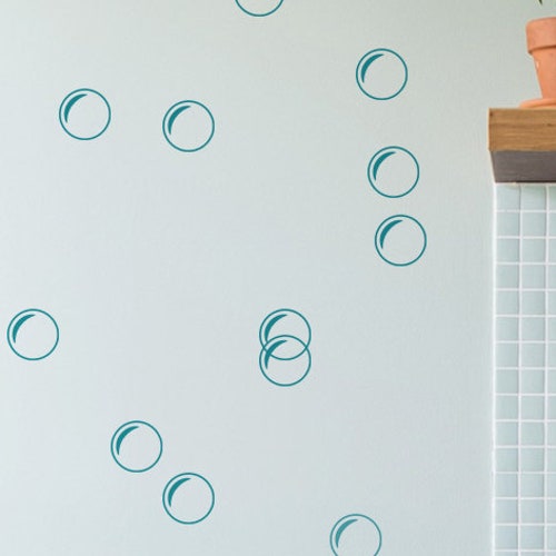 Bubbles Wall Decal Bubble Bathroom Decal Soap Bubble Etsy