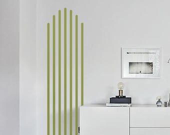 Striped Column Arch Wall Decal: Geometric Vertical Line Sticker