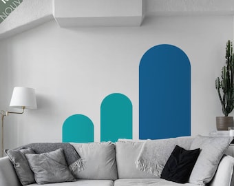 Vinilo decorativo de arco para pared: Arte de interior estilo granja bohemia