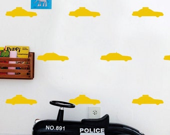 Vinilos decorativos de taxis de Nueva York: decoración moderna para el hogar, pegatinas de vinilo para habitaciones infantiles.
