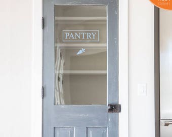 Pantry Door Decal Etsy