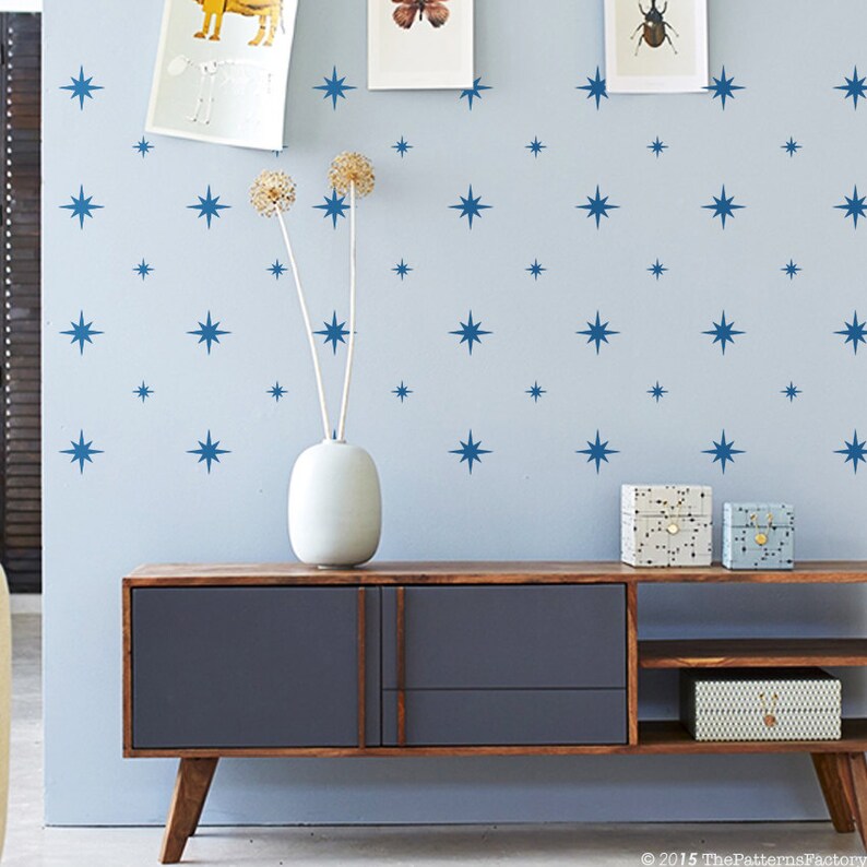 Coronata Stars Star Wall Decal Coronata Star Stickers Gold Etsy