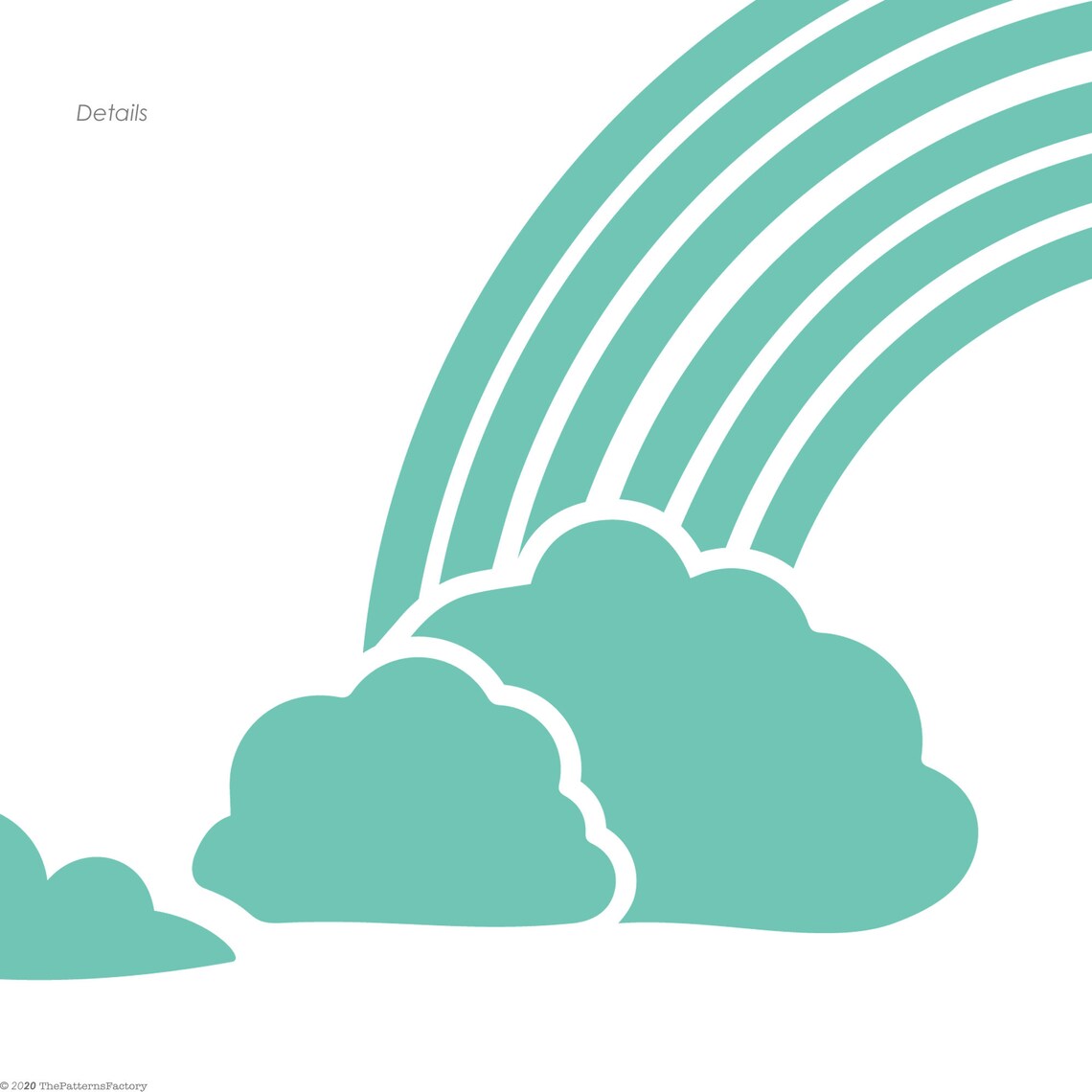 Rainbow Cloud Wall Decal / Rainbow Decor / Rainbow and Cloud Etsy