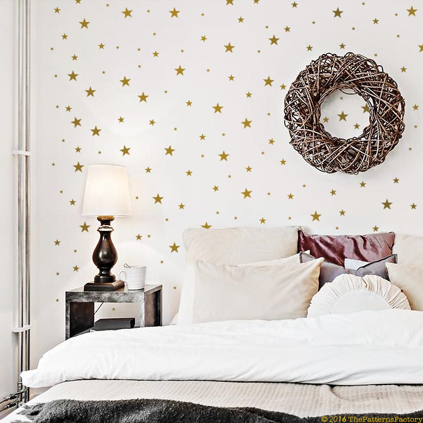 3 Taille Mini Star Wall Decal/Small Stars Decal 130 Stars Pattern Kids Room Nursery Home Decor