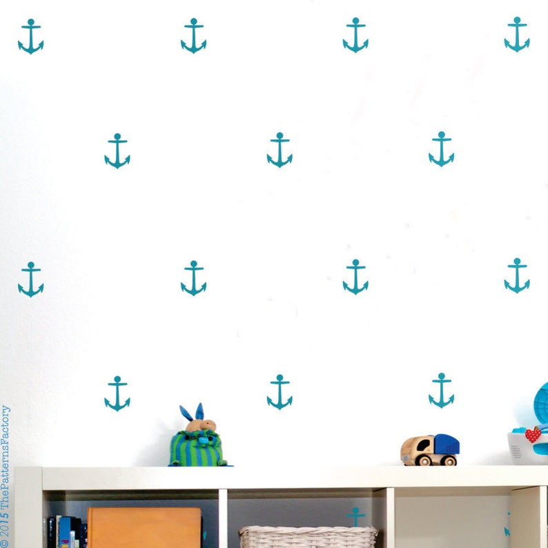 Anchors Wall Decal / Nursery Wall Sticker / Boy Decor / Anchor Etsy