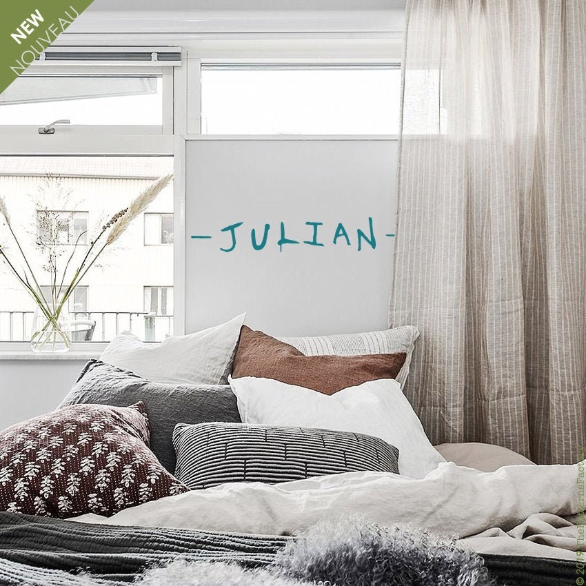 Autocollant Mural Scary Text Name - Autocollant de Nom Personnalisé Effrayant Police Will Nom Du Mur