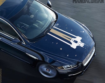 Razor Crest Decal – Star Wars Car Hood Sticker