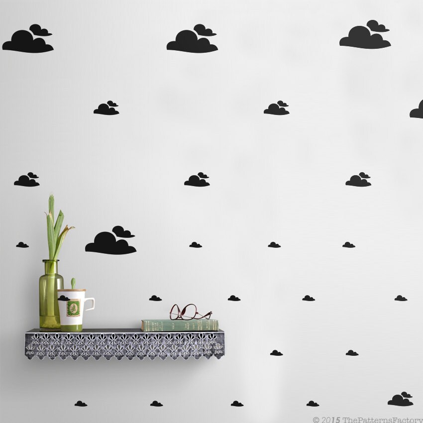 Clouds Wall Decal/Clouds 56 Autocollants Clouds Décoration Murale Pour Enfants Décalcomanie de Chamb
