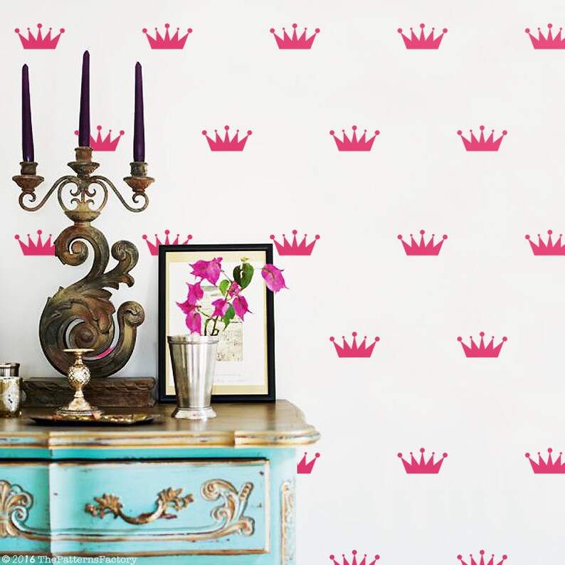 Crown Wall Decal / Princess Crown Decal / Party Decoration / Etsy