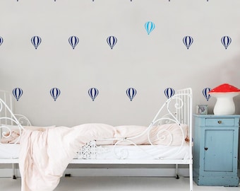 Vinilos decorativos de globos aerostáticos para la habitación infantil: decoración para habitaciones de niños.