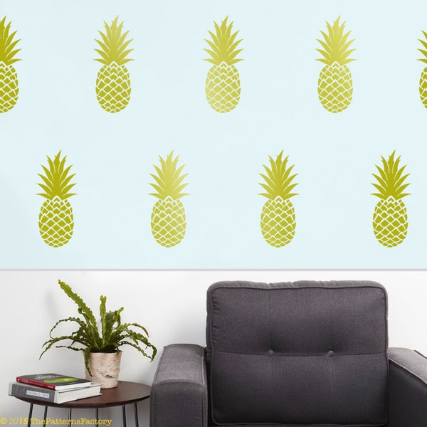 Pineapple Wall Decal - Etsy