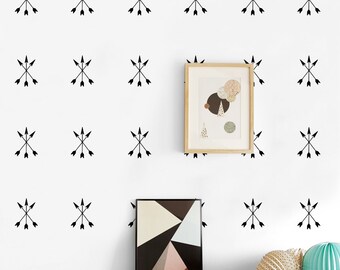 Triple Arrow Wall Decal Set: Kids Room Decor (13.2 x 9.5 cm)