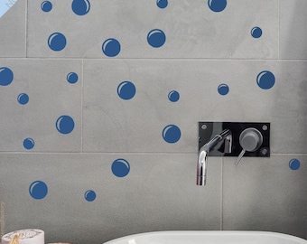 Soap Bubbles Wall Decal: Bathroom or Playroom Decor