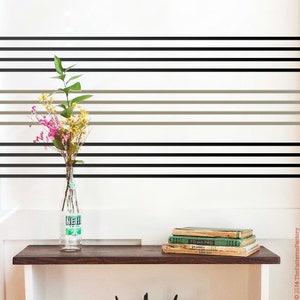 Lines Wall Decal, Thin stripes Sticker - Modern Wall Decal for Kids Room, living room Home Decor