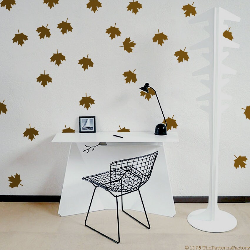 Autocollant Mural Motif Feuille Mapple - Autocollant Pour Pépinière Décor Canadien Décalque Drapeau 