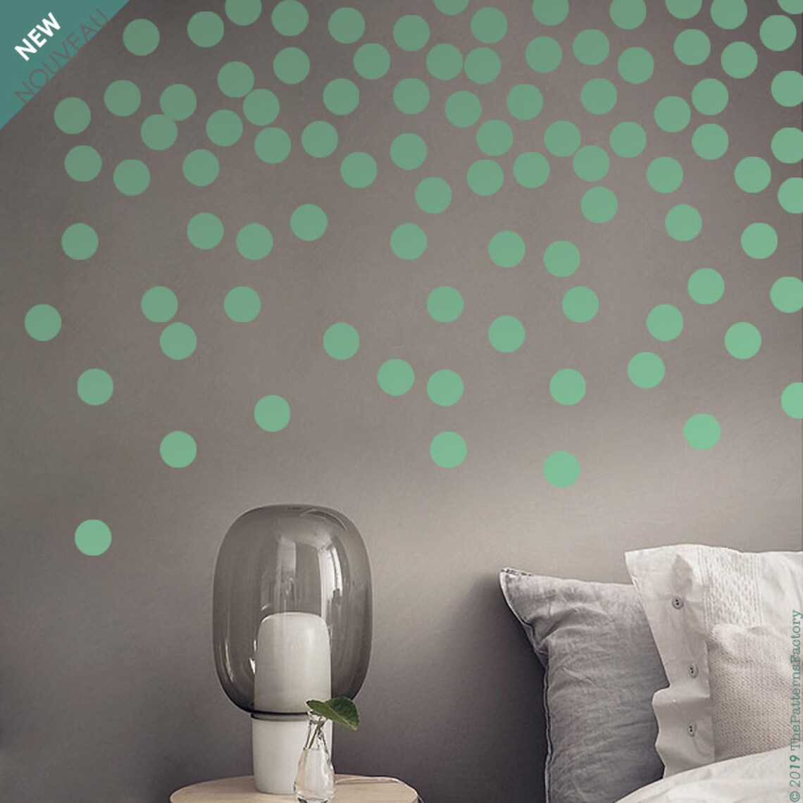 Polka Dots Wall Decal Dots Decal Scandinavian Wall Sticker Etsy