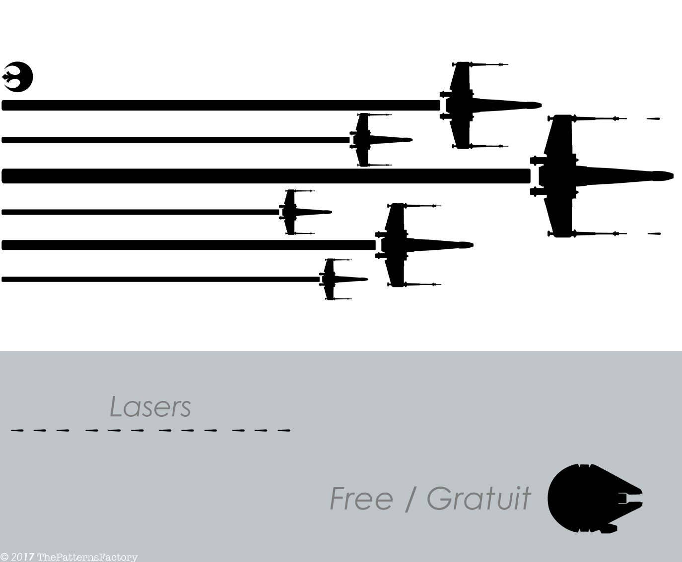 Star Wars Xwing Squad / Xwing Wall Decal / Wall Sticker X Etsy