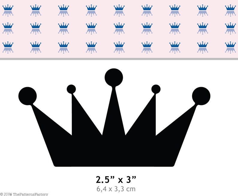 Crown Wall Decal / Princess Crown Decal / Party Decoration / Etsy