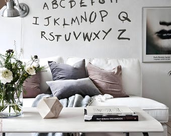 Scary Alphabet Wall Decal: Stranger Inspired Kids Room Decor