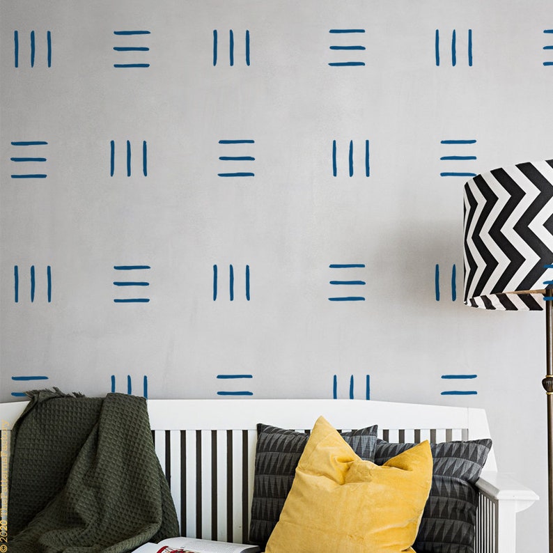 3 Lines Wall Decal / Loose Lines Sticker / Line Group Wall Etsy