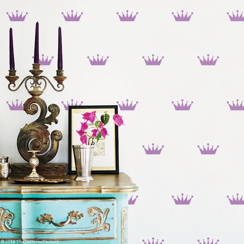Crown Wall Decal / Princess Crown Decal / Party Decoration / Etsy