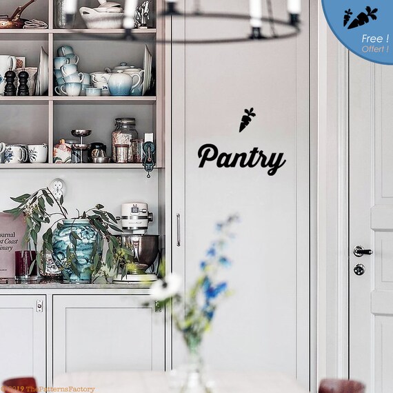 Pantry Wall Decal Word Decal Pantry Door Wall Sticker Etsy
