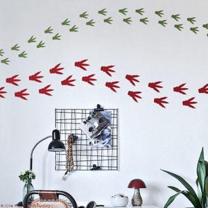 Dinosaur Footprint Wall Decals: Jurassic Park Dino Tracks