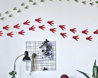 Vinilos decorativos de huellas de dinosaurios: Huellas de dinosaurios de Jurassic Park