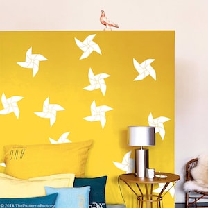 Pinwheel Wall Decals: Modern Kids Room Decor