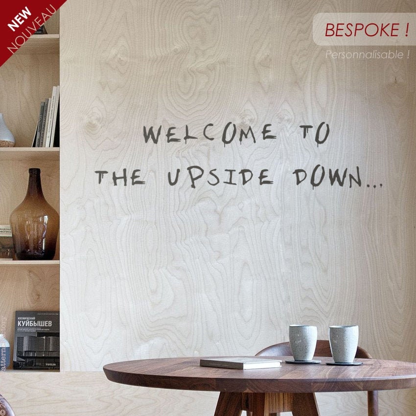 Décalque Mural Scary Text - Décalque de Texte Personnalisé Effrayant Police Will Alphabet Texte Stra